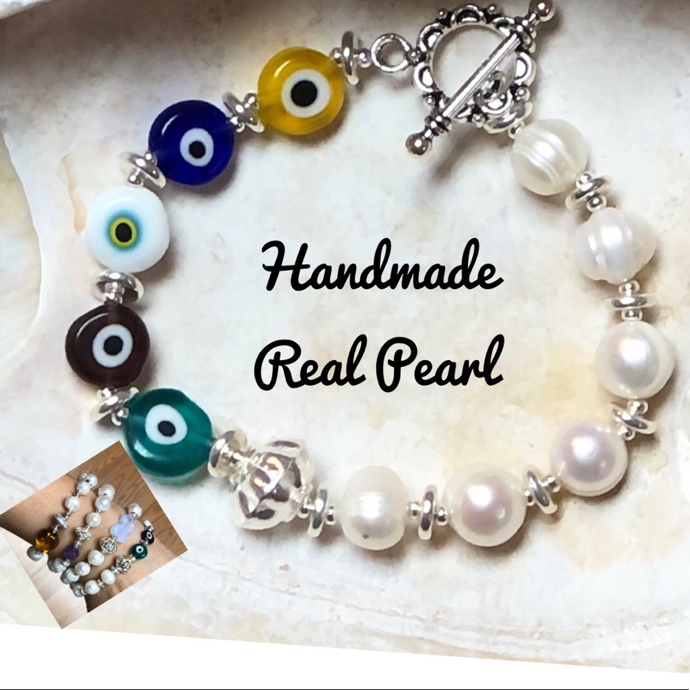 Real Pearl 925 Sterling Silver